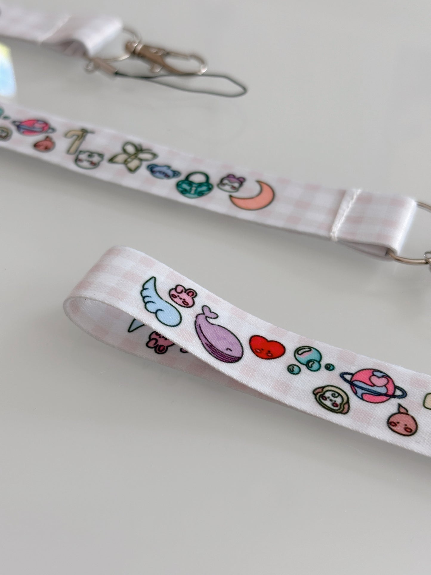 BTS BT21 Inspired Doodle Wrist Strap Keychain