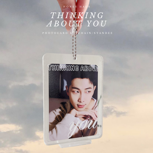 Clear "THINKING ABOUT YOU" Acrylic Photocard Holder