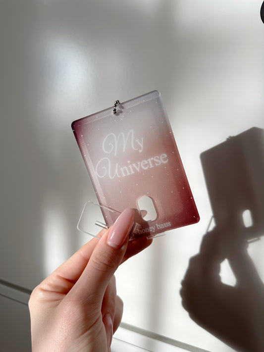 "My Universe" Acrylic Photocard Holder
