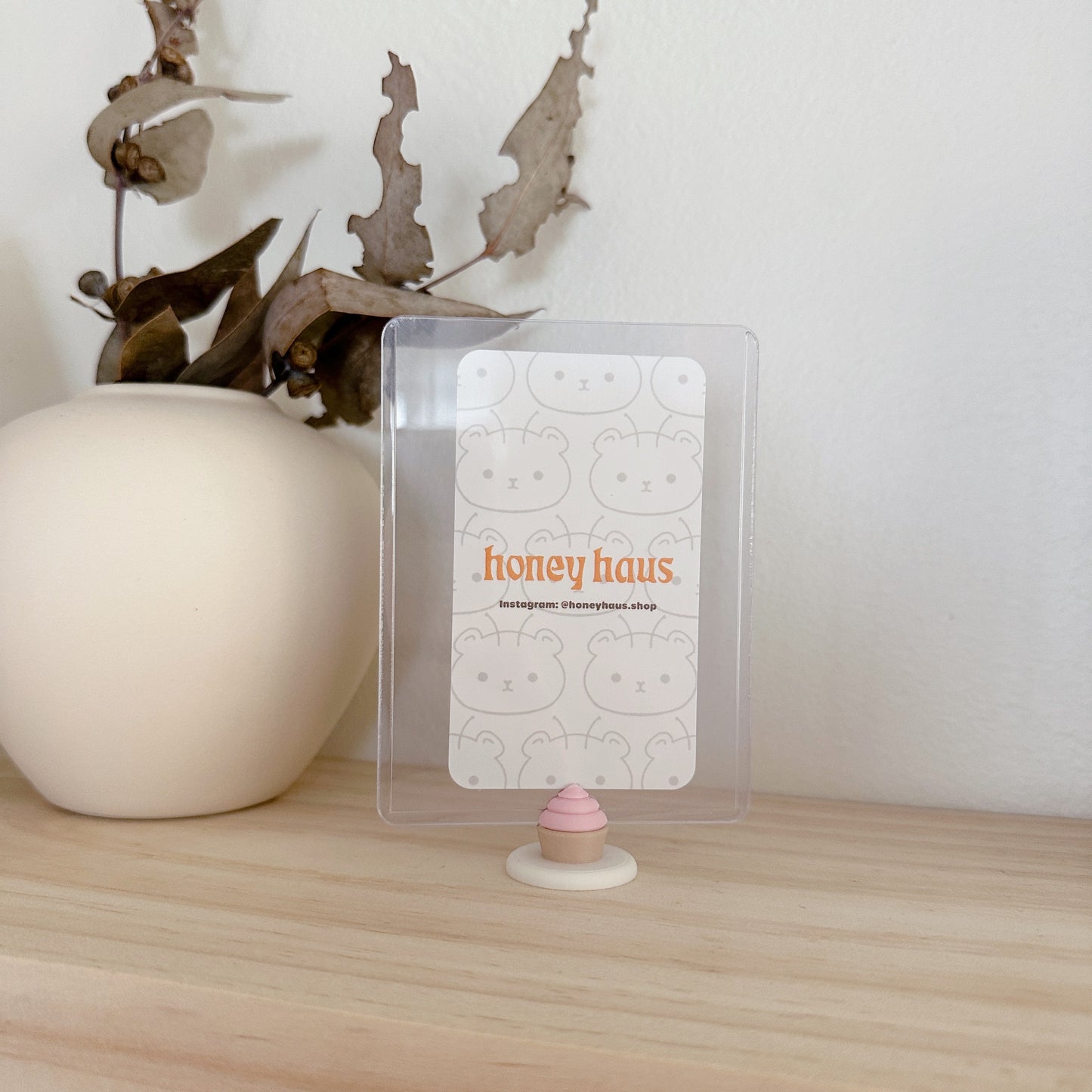 Cupcake Charm Polaroid / Toploader Holder