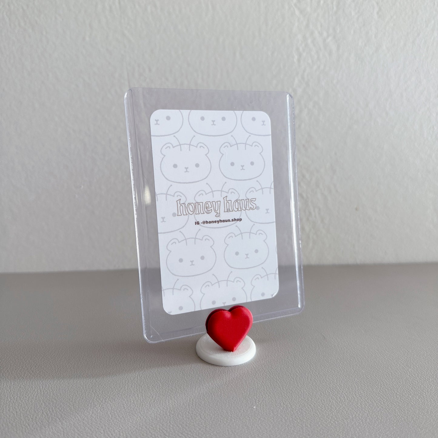 Heart Charm Polaroid / Toploader Holder
