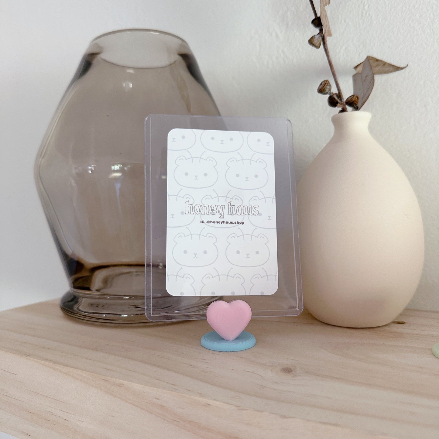 Heart Charm Polaroid / Toploader Holder
