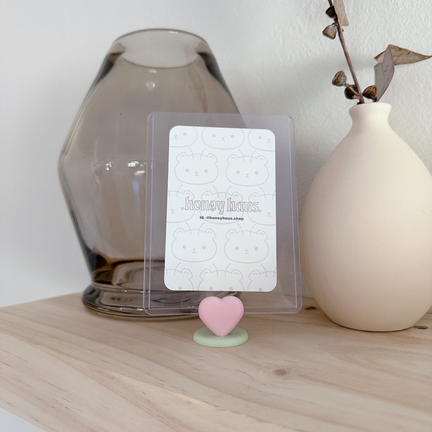 Heart Charm Polaroid / Toploader Holder