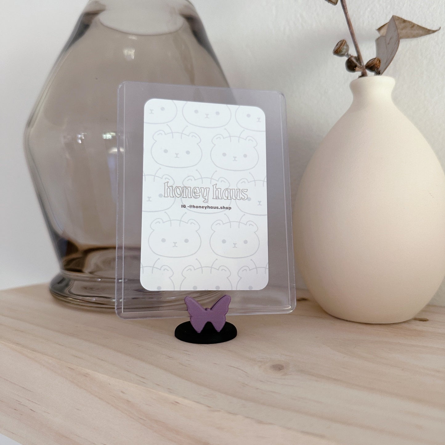 Butterfly Charm Polaroid / Toploader Holder