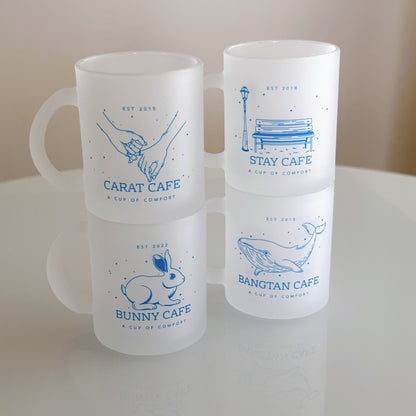 PREORDER - New Jeans "Bunny Cafe" glass mug