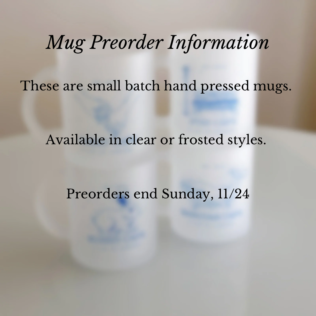 PREORDER - New Jeans "Bunny Cafe" glass mug