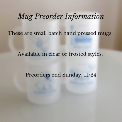 PREORDER - New Jeans "Bunny Cafe" glass mug