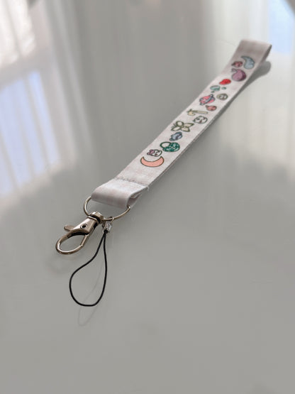 BTS BT21 Inspired Doodle Wrist Strap Keychain