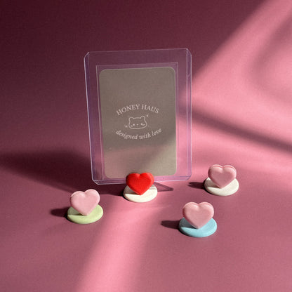 Heart Charm Polaroid / Toploader Holder