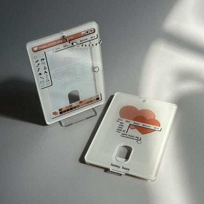 Early 2000s Microsoft Paint Acrylic Photocard Holder (Brown Version)