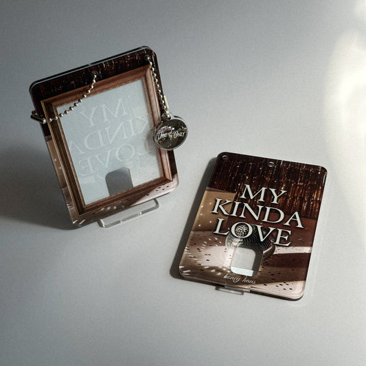 My Kinda Love Acrylic Photocard Holder with Disco Ball Charm