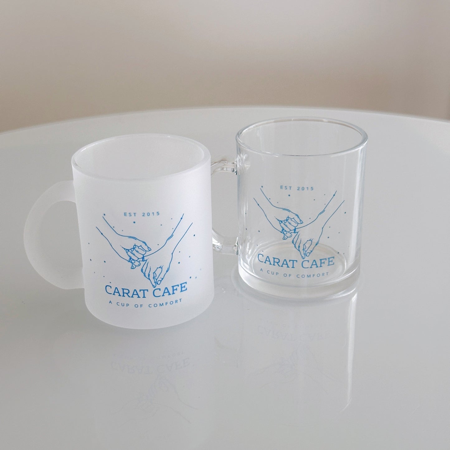 PREORDER - Seventeen "Carat Cafe" glass mug