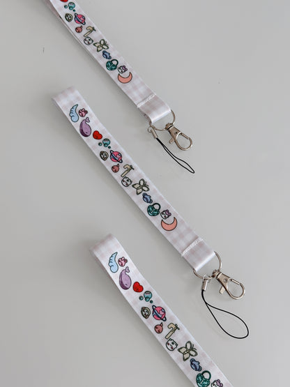 BTS BT21 Inspired Doodle Wrist Strap Keychain