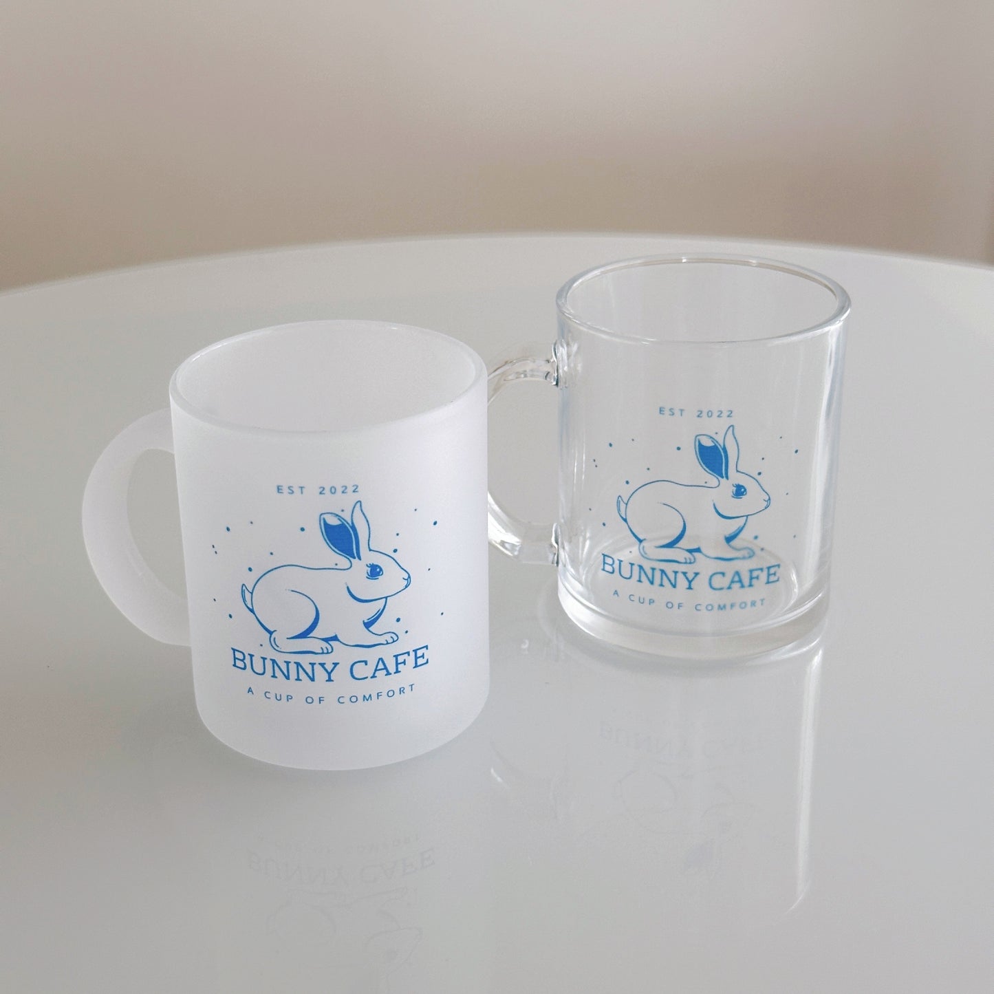 PREORDER - New Jeans "Bunny Cafe" glass mug