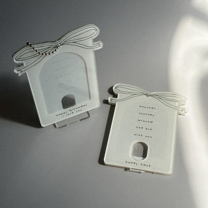 Happy Birthday Glitter Acrylic Photocard Holder