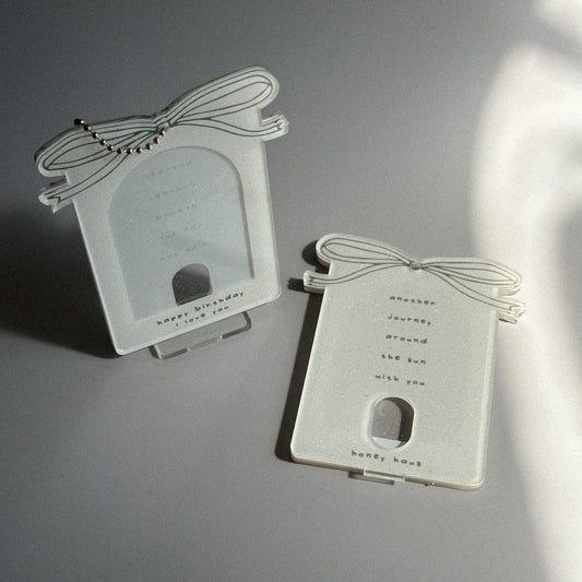 Happy Birthday Glitter Acrylic Photocard Holder