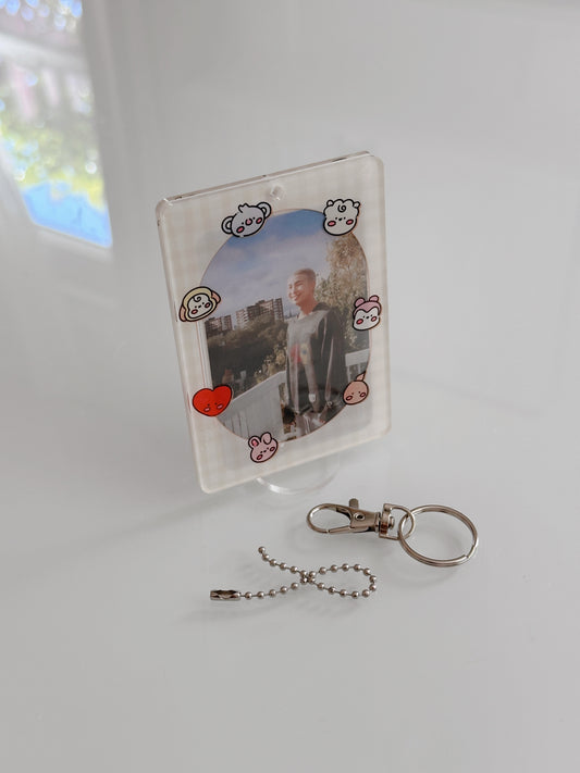 BTS BT21 Inspired Doodle Acrylic Photocard Holder