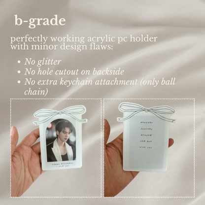 Happy Birthday Glitter Acrylic Photocard Holder